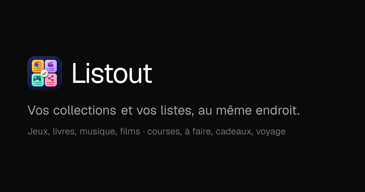 Aperçu de Listout